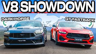 Battle of Horse Power (Mustang GT vs Dark Horse 2026 comparison)