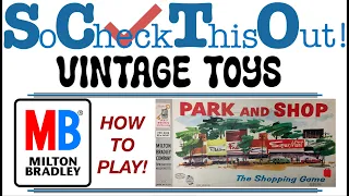 FINALLY - Your 10 YEAR OLD can DRIVE! Vintage Park and Shop game Milton Bradley - How to Play