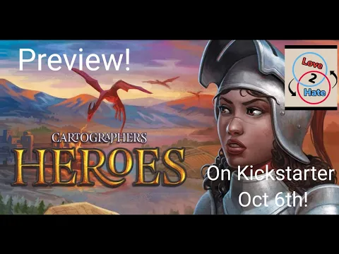 Preview of Cartographers Heroes - On Kickstarter Oct 6th!