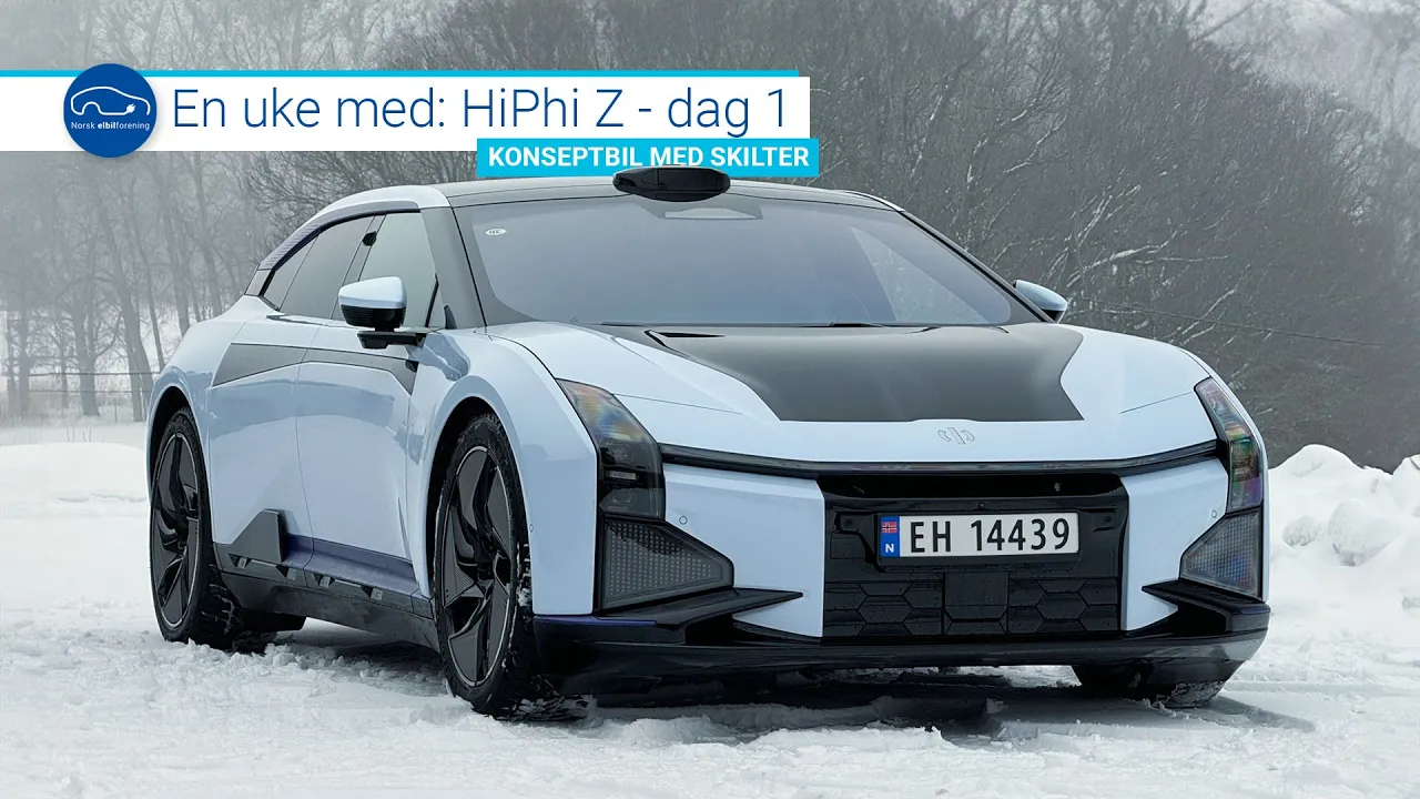 En uke med HiPhi Z - dag 1: Konseptbil med skilter