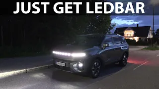 KGM Torres EVX headlights test