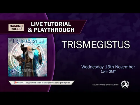 Trismegistus - Tutorial and Playthrough video from Gaming Rules!