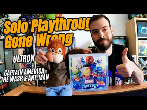 Marvel United - Solo Playthrough Gone Wrong - Ultron VS Captain America, The Wasp & Ant-Man