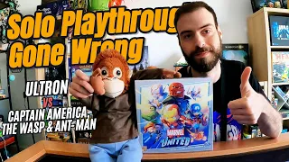 Marvel United - Solo Playthrough Gone Wrong - Ultron VS Captain America, The Wasp & Ant-Man
