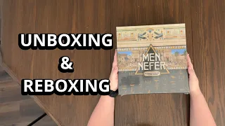 Men-Nefer - Board Game Unboxing & Reboxing - What's in the Box?