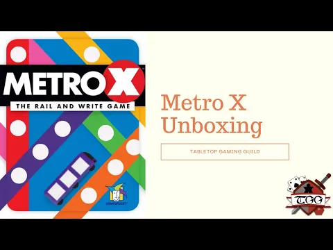 Metro X Board Game Unboxing