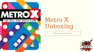 Metro X Board Game Unboxing