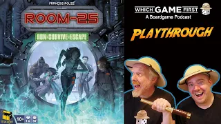 Room 25 playthrough by Which Game First: A Board Game Podcast