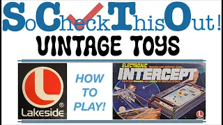 Lakeside Electronic Intercept - How to Play! Vintage war strategy game lights fighter jets missiles