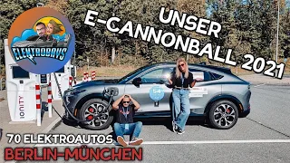 E Cannonball 2021 CHAOS im Ford Mustang Mach E | Rallye mit 70 Elektroautos.