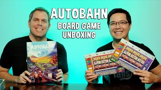 Unboxing Autobahn - Route Building Board Game