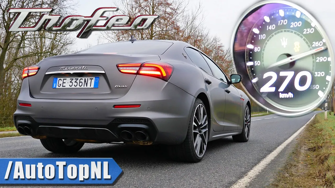 Maserati Ghibli TROFEO 580HP V8 | 0-270KM/H Acceleration POV & SOUND by AutoTopNL