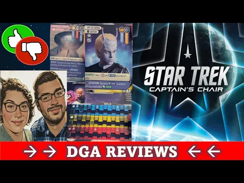 DGA Reviews Board Games: Star Trek: Captain's Chair - Revisiting After 1 Year (Cozy Game Night)