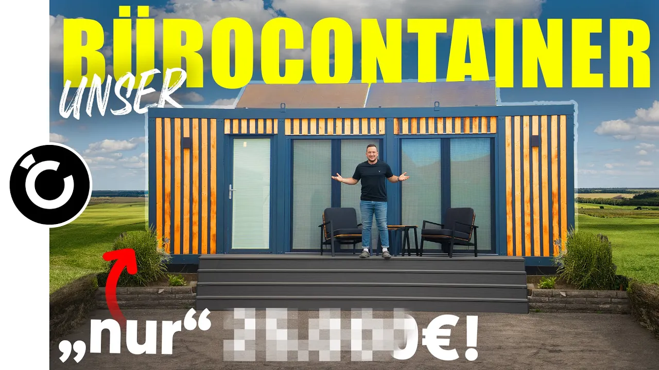Bürocontainer - SO GÜNSTIG geht ein eigenes Büro im Garten!