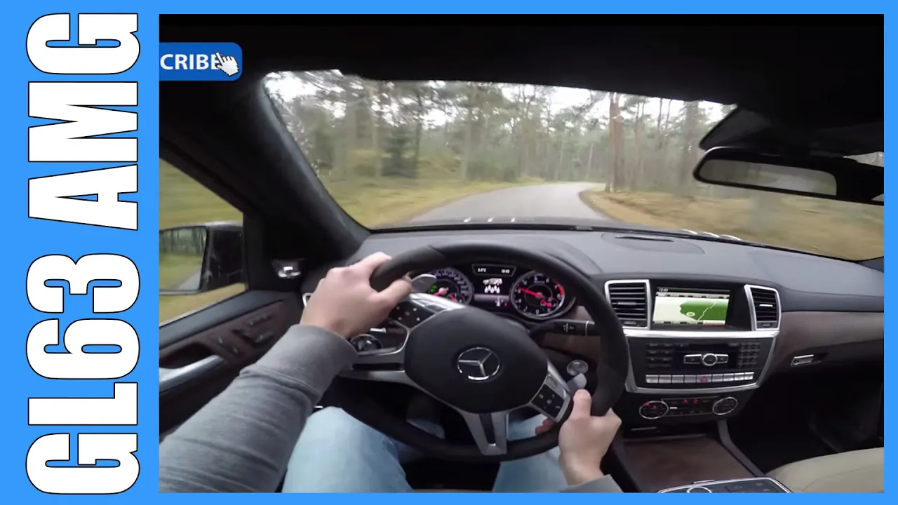 POV Mercedes Benz GL 63 AMG 5.5 V8 BiTurbo 558 HP FAST! Onboard Acceleration