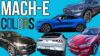 Mustang Mach-E Colors - Grabber Blue, Space White, Cyber Orange, & more!