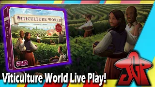 Viticulture World live play (3 players in Greengully)