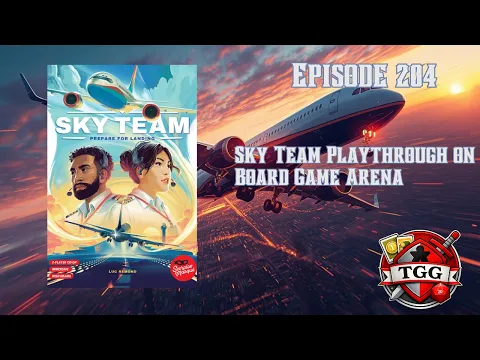 Sky Team Playthrough on Board Game Arena | Co-Op Landing Strategy in Action