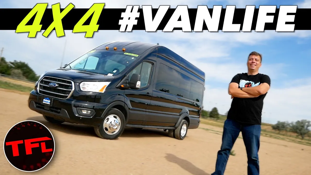 This Giant 4x4 Ford Transit Blows Me Away With Speed and Monstrous Traction! Twin-turbo #Vanlife