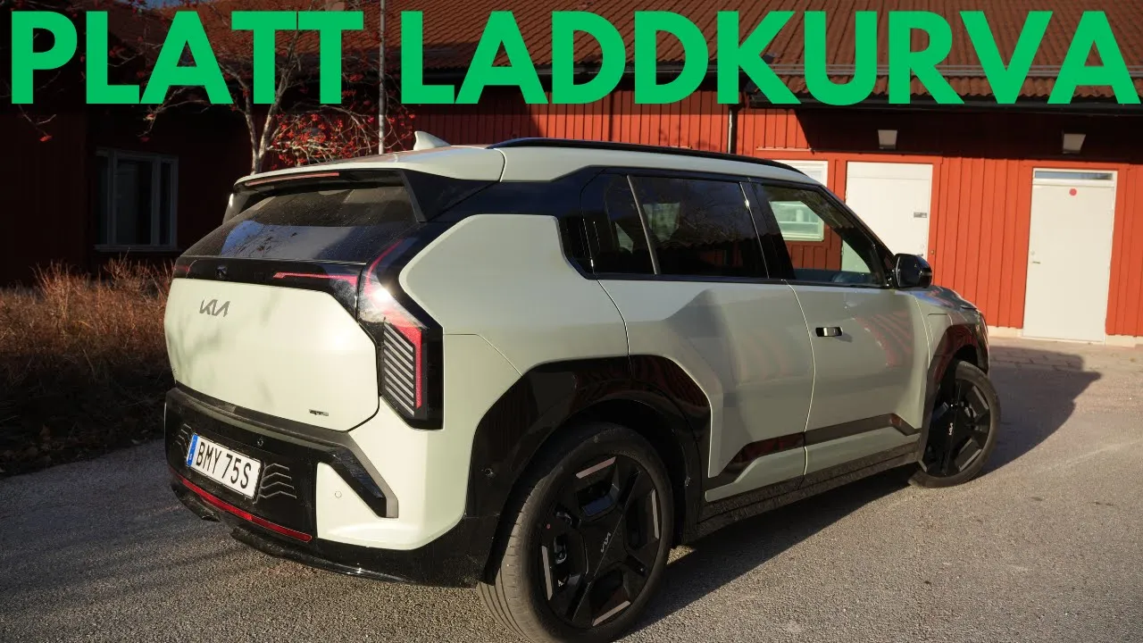 Kia EV3 i förbrukning och laddtest 10-80% | Elbilsmagasinet