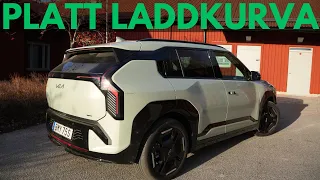 Kia EV3 i förbrukning och laddtest 10-80% | Elbilsmagasinet