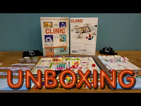 Clinic: Deluxe Edition - Kutu Oyunu Açılımı Falan - ASMR Board Game Unboxing