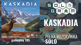 Kaskadia | pełna rozgrywka solo | zasady gry | gameplay 105