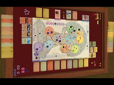 ''The Fate of 9 Worlds'' boardgame prototipe Playthrough ft. GrandHamster