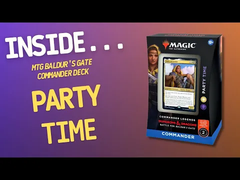 Magic The Gathering Battle for Baldur’s Gate Party Time Commander Deck | Inside #689