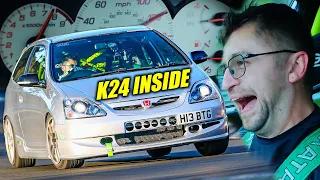 This K24 EP3 Type R is PURE INSANITY! // Nürburgring