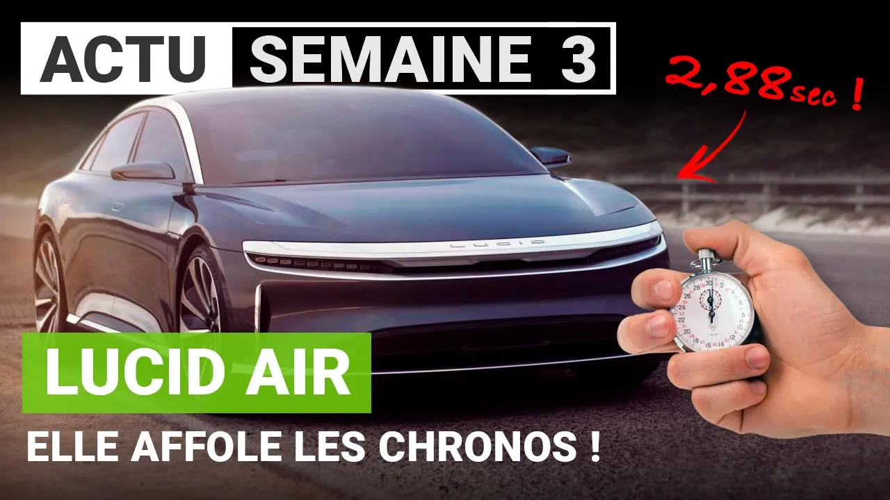 La LUCID AIR s’envole sur le 0 à 100 km/h…