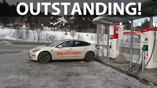 2021 Tesla Model 3 Geilo test