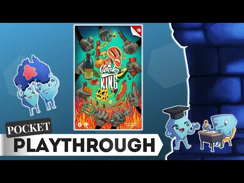 Cook King🧑‍🍳️👑-  Board Game, Pocket Playthrough with Tarrant and Stella
