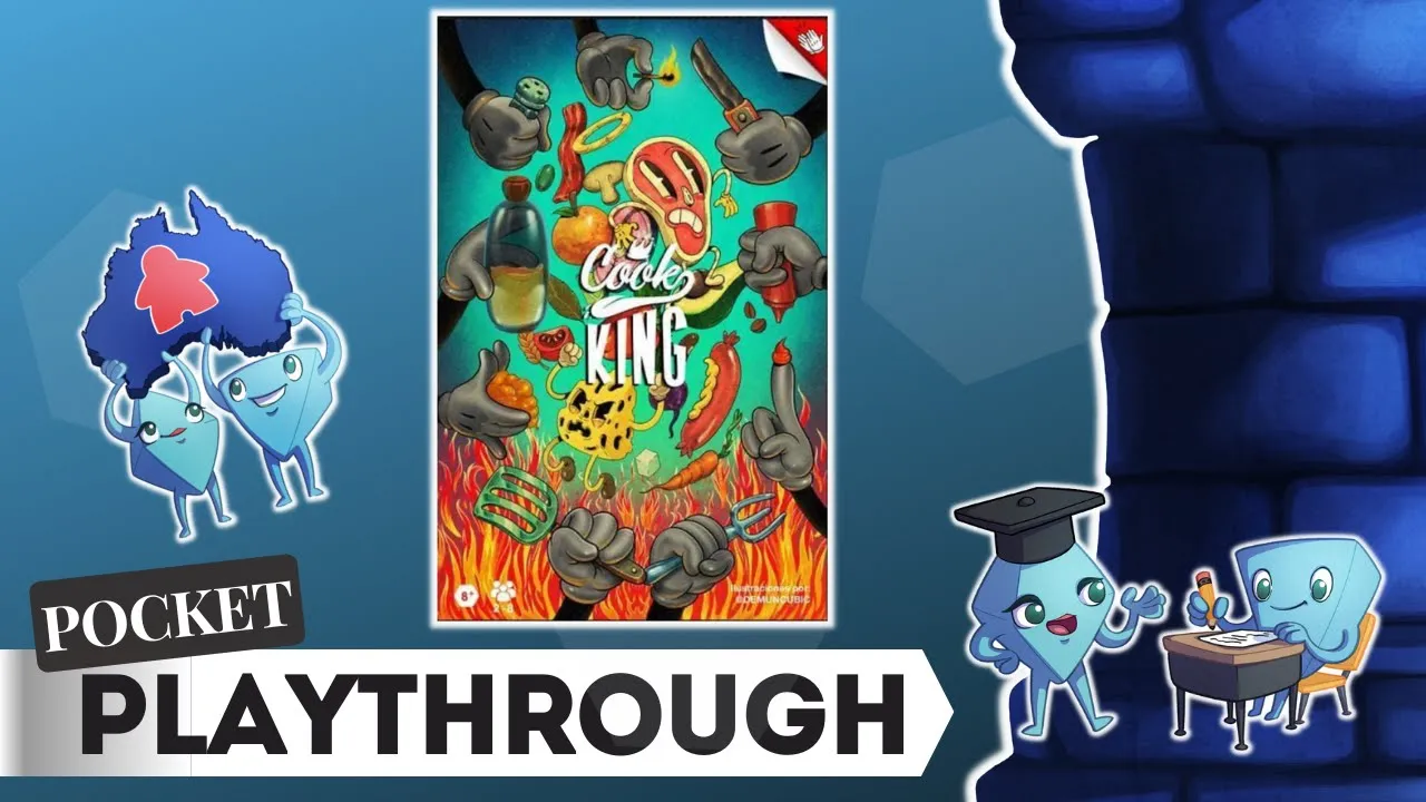 Cook King🧑‍🍳️👑-  Board Game, Pocket Playthrough with Tarrant and Stella