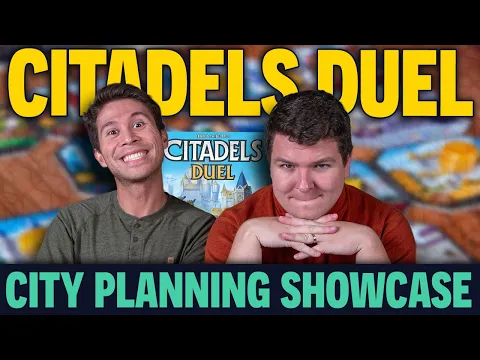 Citadels Duel | City Planning and Mind Games! | 2 Player Board Game Playthrough