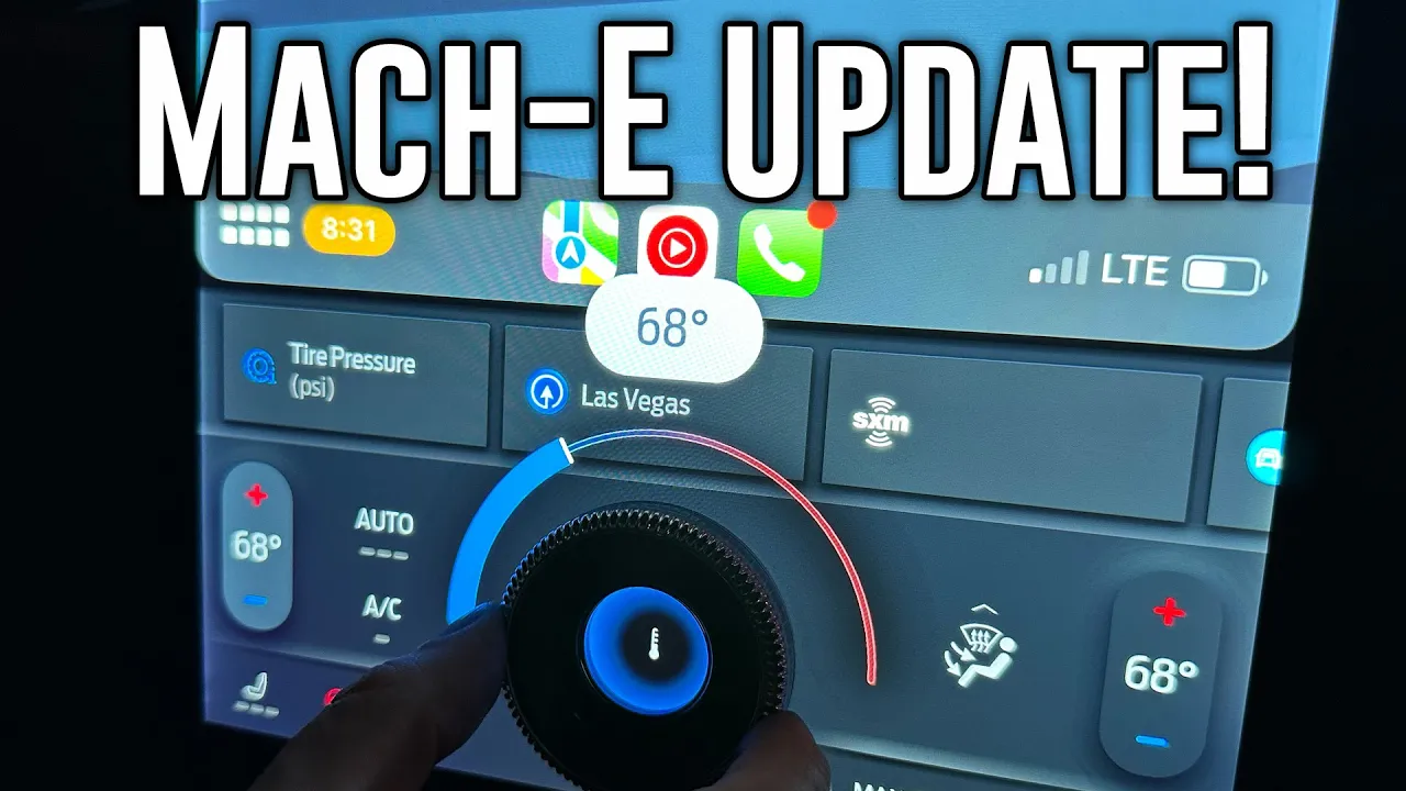 Mach-E updated interface! More uses for the screen knob! (Version 4.1.2)
