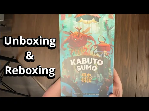 Kabuto Sumo - Game Unboxing & Reboxing with Assembly - What's Inside the box?