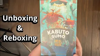 Kabuto Sumo - Game Unboxing & Reboxing with Assembly - What's Inside the box?