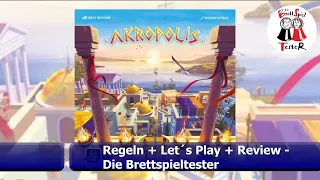 Akropolis - Regeln + Let´s Play + Review - Brettspiel - Die Brettspieltester