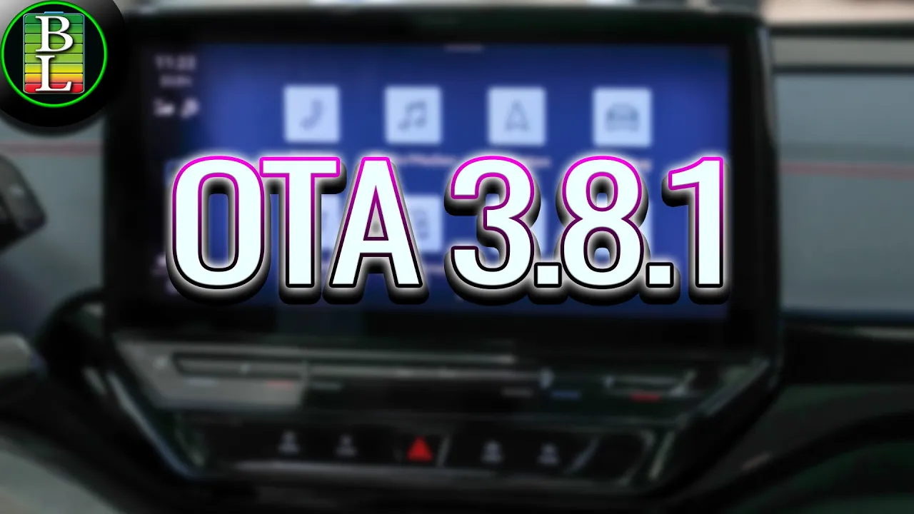 NEW VW ID Software OTA Update 3.8.1