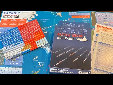 Carrier Battle Group Solitaire Deluxe Edition (Decision Games) - Unbox & First Look