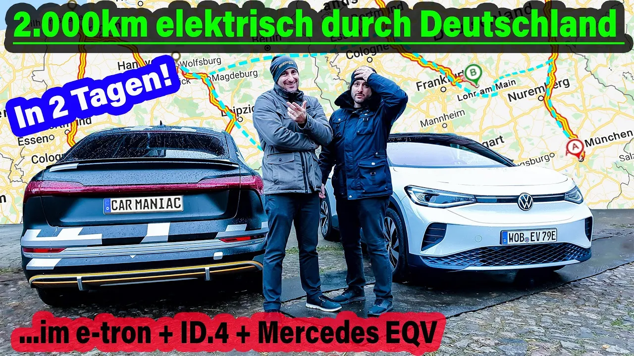 DIESEL Fahrer 2000km im ELEKTRO: "Pausen teils zum AUSRASTEN"