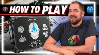 How to Play Aang's Destiny | Avatar the Last Airbender Deckbuilding Game | Board Game Tutorial
