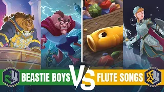 Beastie Emerald Steel VS Flute Songs Amber Steel - Disney Lorcana TCG Rise of the Floodborn Gameplay