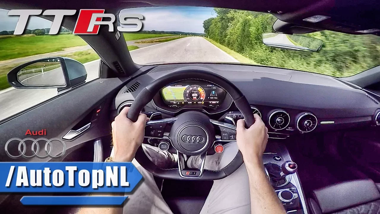 2017 Audi TT RS EGO X Exhaust 400HP 2.5 TFSI POV Test Drive by AutoTopNL