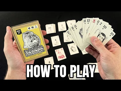 Banana Governance card game rules teach