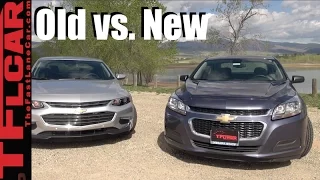 2016 Chevy Malibu vs 2014 Malibu: Old vs New Mashup Review