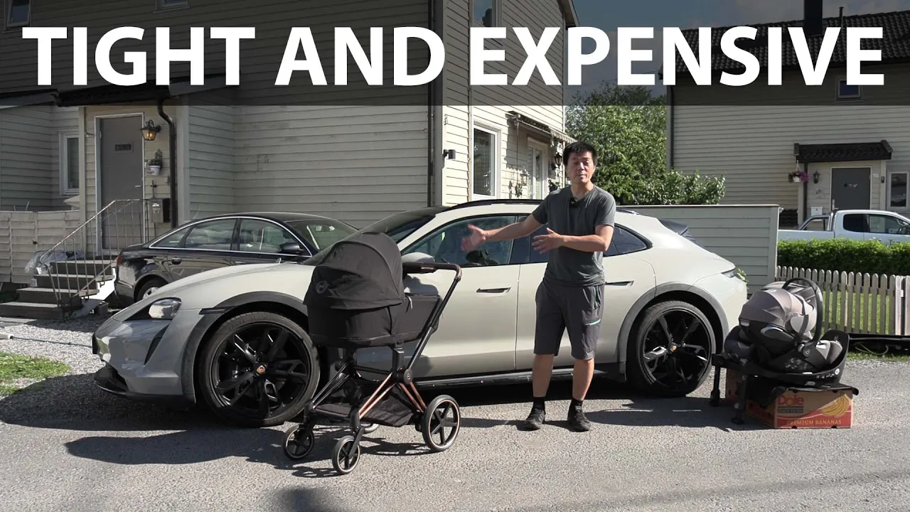 Porsche Taycan Cross Turismo car seat and stroller test