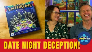 Date Night DRAMA, SECRET Identities, & STUNNING Miniatures | Enthrone Board Game Couples Review