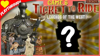 Ticket To Ride: Legends of the West - Game 6 (3 player legacy game live play) from Days Of Wonder